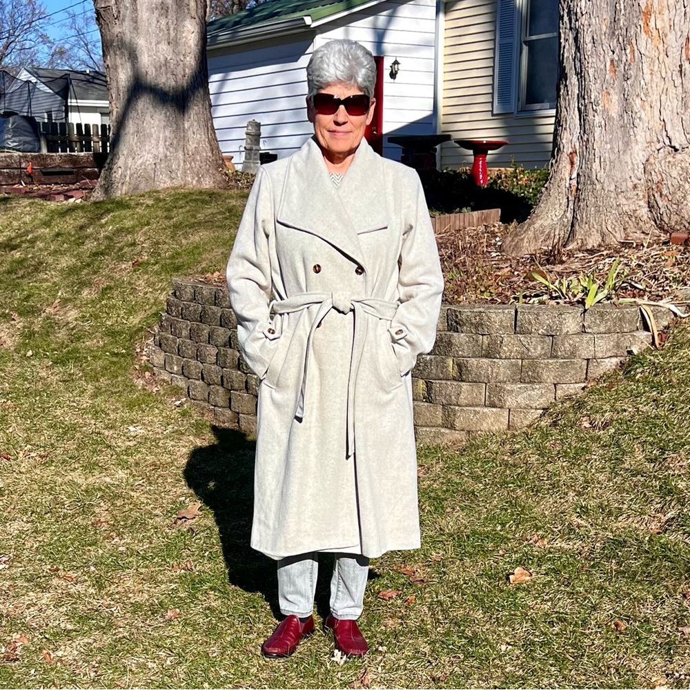 - Anthropologie XL Avec Les Filled Belted Overcoat! EUC! - Picture 5 of 15